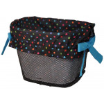 Vložka do košíka čierna s farebnými bodkami